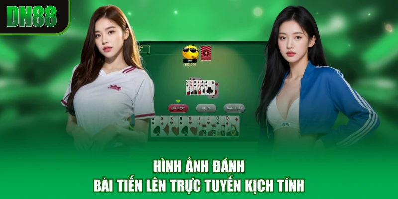 Hình ảnh đánh bài tiến lên trực tuyến kịch tính